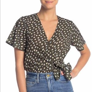 Lush Tie Front Short Sleeve Bodysuit